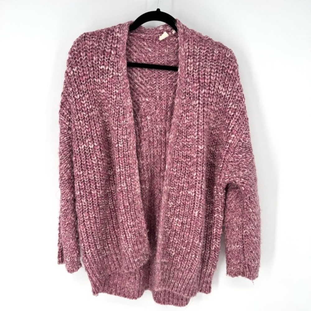 GAP cottagecore Costco’s Mauve Chunky Knit alpaca blend sweater Cardigan